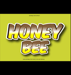 Honey Bee Editable Text Effect 3d Emboss Gradient