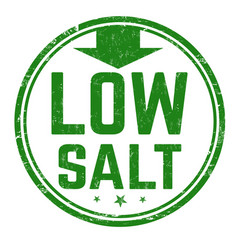 Low Salt Sign Or Stamp