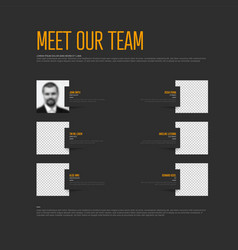 Meet Our Company Team Modern Dark Presentation