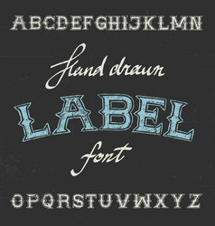 Vintage Label Font Poster