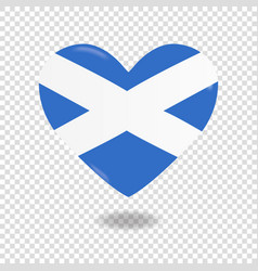 Volumetric Heart Of Scotland On Checkered