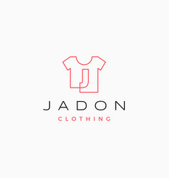 J Letter Tee Tshirt Apparel Clothing Monogram