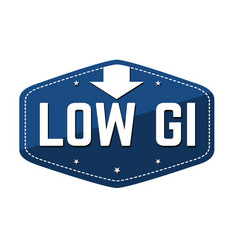 Low Glycemic Index Gi Label Or Sticker