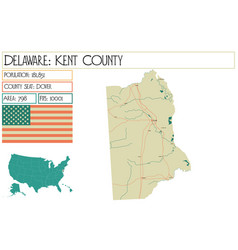 Map Of Kent County In Delaware Usa