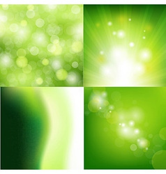 Nature background set Royalty Free Vector Image