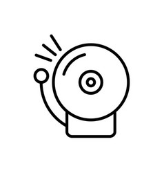 Fire Alarm Outline Style Icon