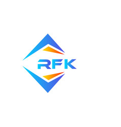 Rfk Abstract Technology Logo Design On White