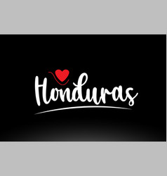 Honduras Country Text Typography Logo Icon Design