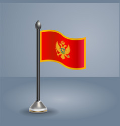 State Table Flag Of Montenegro