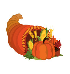 Thanksgiving Day Food Cartoons Isolated