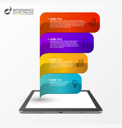 Bubble Speech Concept Infographic Design Template