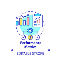 Performance Metrics Concept Icon