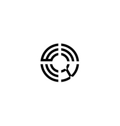 Xw Circle Line Logo Initial Concept With High