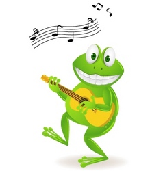 Frog Playing Music