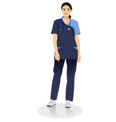 Medical Nurse With Doctors Smock 3d