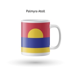 Palmyra Atoll Flag Souvenir Mug On White