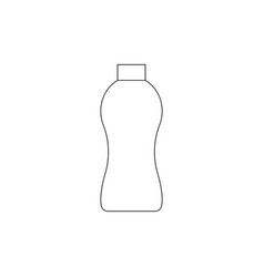 Plastic Bottle Line Icon Design