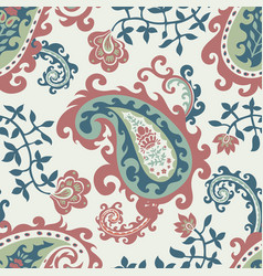 Trendy Paisley Motif With Flowers In Indian Style