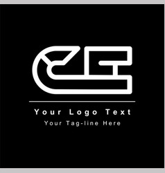 Initial Cf Or Fc Design Icon Logo Template