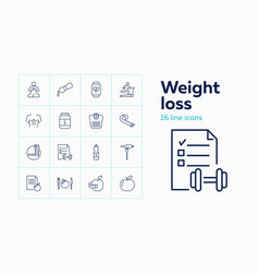 Weight Loss Icons