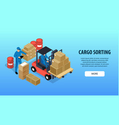 Cargo Sorting Horizontal Banner