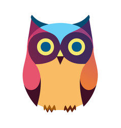 Colorful Owl Minimalist And Elegant