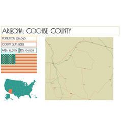 Map Of Cochise County In Arizona Usa