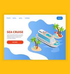 Sea Cruise Isometric Landing Page