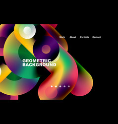 Website Landing Page Abstract Geometric Background