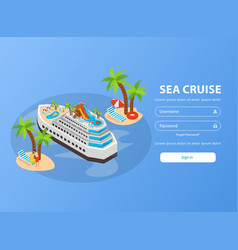 Sea Cruise Isometric Booking Page