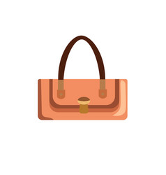 Women Bag Icon In Cartoon Style Flat