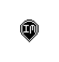 Im Pixel Art Initial Logo