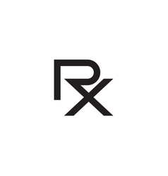 Letter Rx Simple Linked Logo