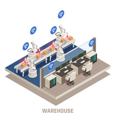 Warehouse Automation Isometric Element