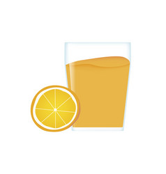 A Glass Of Orange Juice And Cut