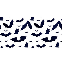 Fly Bat Halloween Cave Pattern Scary Flying