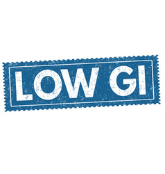 Low Glycemic Index Gi Sign Or Stamp