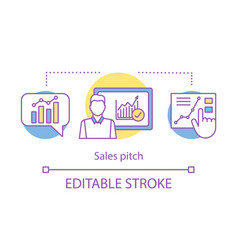 Sales Pitch Concept Icon