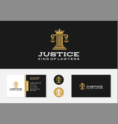 Lawyer Logo And Business Card Design Template