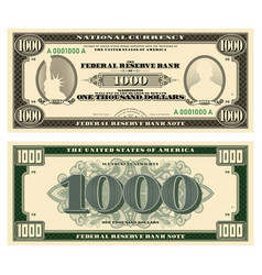 New 1000 Dollars Banknote Obverse And Reverse