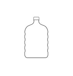 Plastic Bottle Line Icon Design