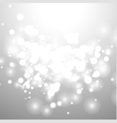 Bokeh Silver Grey Background Snowflake Snow Shine