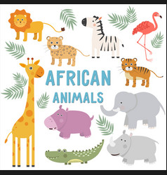 Clipart Animals Africa Set Of Savanna Animals