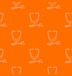 Stethoscope Pattern Orange