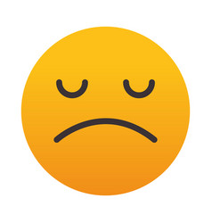 Emoji Frowning Face Icon Colorful Design