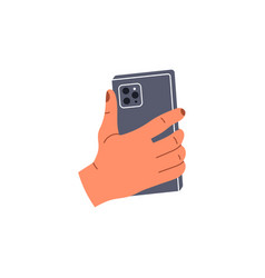 Hand Holding Mobile Human With Phone In Hand