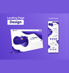 New Trendy Landing Page Website Template Design