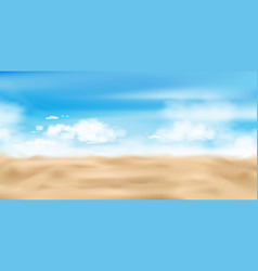 Beach Sand On Sea Shore With Blue Skysummer