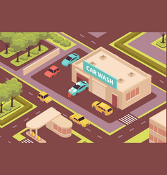 Car Wash Isometric