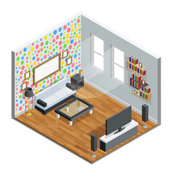 Living Room Isometric Design